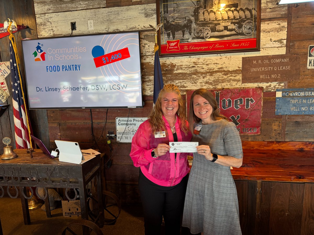 A heartfelt thanks to the Denton Noon Kiwanis Club for your generous donation to our CISNT Nutrition Hubs!

Your support will help provide nourishing food for students across North Texas, fueling their learning, growth, and success both in and out of the classroom. #AllinforKids