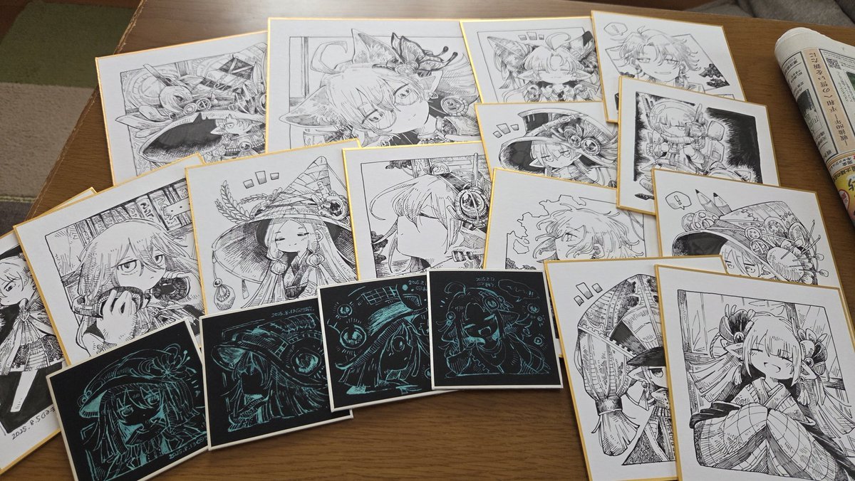 #まちゅむら夏合宿2025 さいしゅうび
今年もお疲れさまでした～！
今回はお仕事大忙しだったので合宿用のアナログ絵は描けませんでしたが、ま祭は無事参加できて良かったですー！(*´ω｀*)
次の合宿こそ……ぬいを作りたい……！