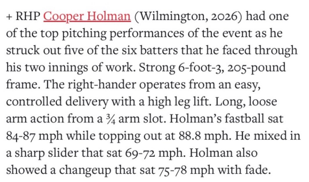 Cooper Holman (@coop_holman) on Twitter photo (2027) Thank you <a href="/PrepBaseballIL/">Prep Baseball Illinois</a> for the write up, I had fun competing at your event!
<a href="/dougbedinger/">Doug Bedinger</a> <a href="/ToddColvinROT/">Todd Colvin</a> <a href="/WHSCatsBaseball/">Wilmington Baseball</a> <a href="/udcbaseball/">Hitters UDC Baseball Club</a> (2027) Thank you <a href="/PrepBaseballIL/">Prep Baseball Illinois</a> for the write up, I had fun competing at your event!
<a href="/dougbedinger/">Doug Bedinger</a> <a href="/ToddColvinROT/">Todd Colvin</a> <a href="/WHSCatsBaseball/">Wilmington Baseball</a> <a href="/udcbaseball/">Hitters UDC Baseball Club</a>