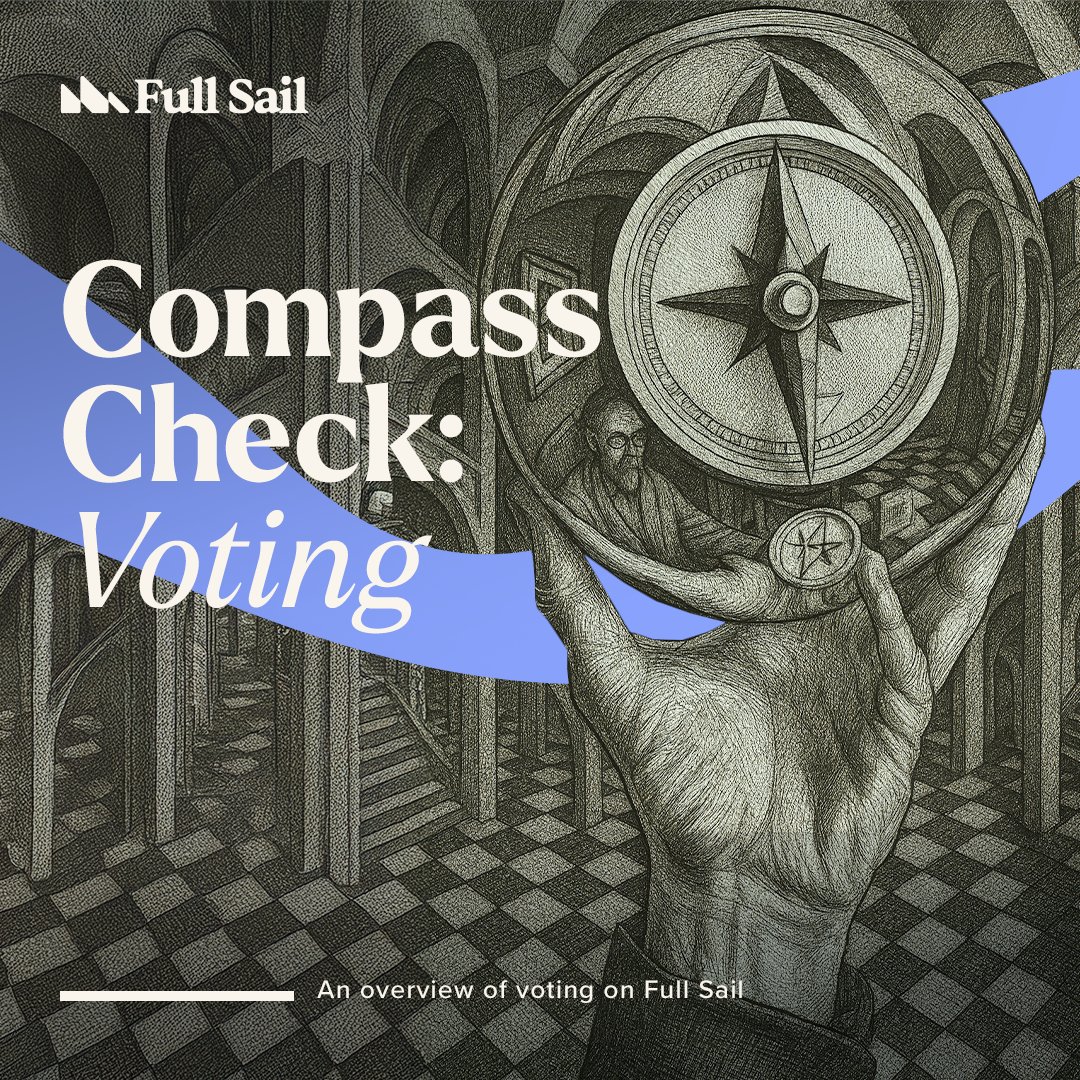 Compass Check: Voting

We've covered emissions, but how are emissions decided? We've covered veSAIL, but what is it used for?

An overview of voting on Full Sail
