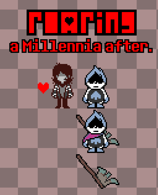 1,000 years after the ROARING.
You return, To try and fix what was broken.
Accompanied by LANCER, the only darkner Left, Un-petrified by your power, Joins you along your quest to restore peace to this world, and Avenge his fallen friends.