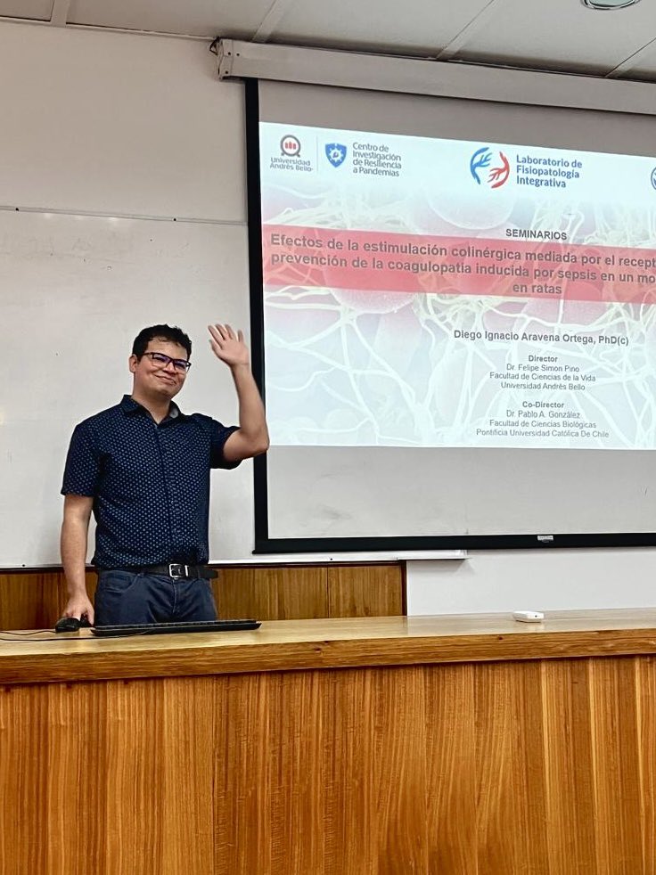 Muy contento de haber sido invitado a presentar parte de mi tesis doctoral en el Instituto Milenio de Inmunología e Inmunoterapia, en la Universidad De Chile. Agradecido de cada pregunta constructiva el día de hoy y del interés en este trabajo!