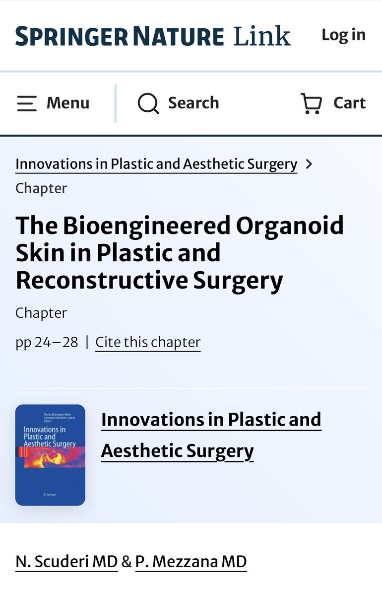 DrPaoloMezzana's tweet image. 🧬 In 2008, Scuderi &amp;amp; Mezzana laid the theoretical and clinical foundations of bioengineered skin.
Today, “skin in a syringe” brings it to the OR.
#RegenerativeMedicine #Bioengineering #Innovation #Surgery #TissueEngineering #3DPrinting #MedTech