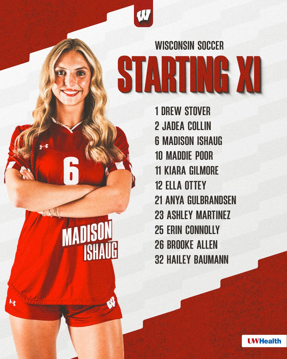 Our first Starting XI of the season!

#OnWisconsin | <a href="/UWHealth/">UW Health</a>