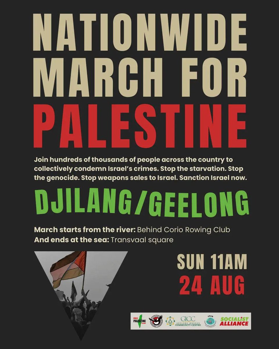 #marchforpalestine #geelong #djilang #palestine #gaza