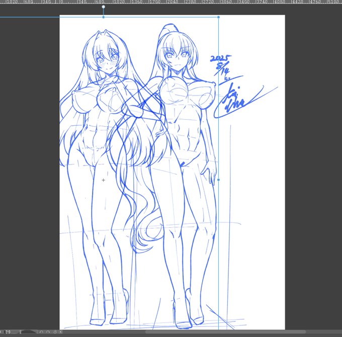 すまねぇ、言う程おかしくなかったわ。鎖骨が見えてないせいで若干バグってるから、おっぱいの修正でなんとかなりそう 