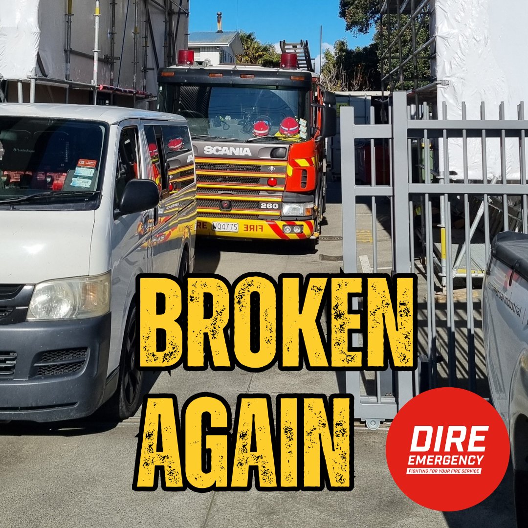 Two days ago it was a failed charging unit, today it’s a failed solenoid causing this Mount Maunganui fire truck to lose all air pressure less than 24 hours after getting it back on the run #DireEmergency