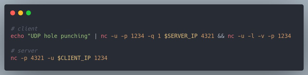udp nat hole punching