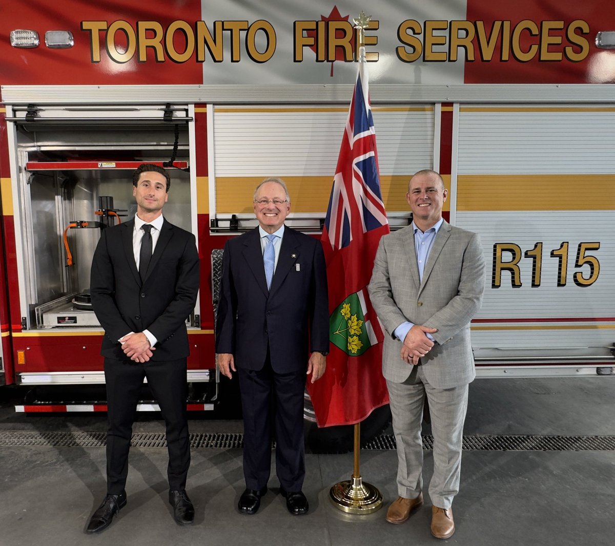 TPFFA's tweet photo. Today, the Solicitor General @TeamKerzner joined President Smith and Deputy Fitzgerald at Station 144 to announce the doubling of this year's Fire Protection Grant from $10 million to $20 
 
A sincere thanks to @Toronto_Fire for hosting this exciting announcement! https://t.co/w3TcCXPKK5