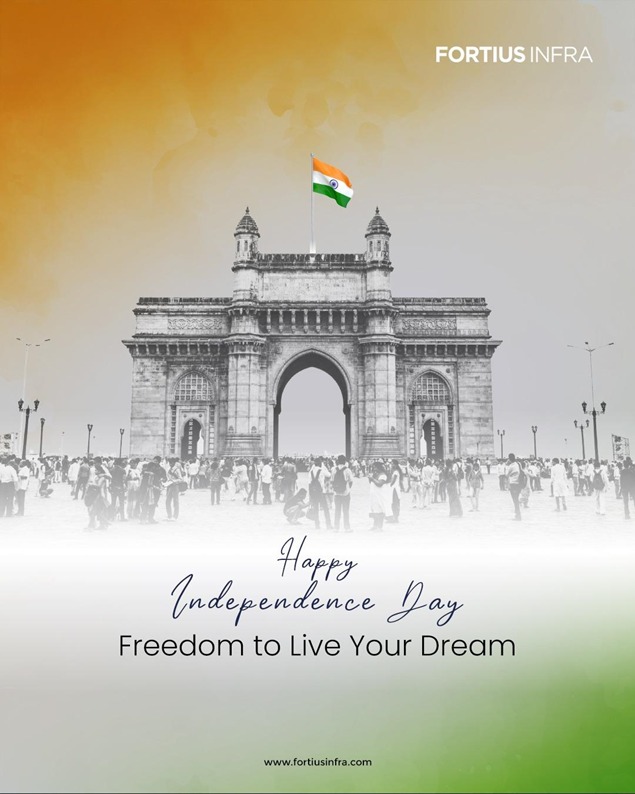 FortiusInfra's tweet photo. This Independence Day, celebrate the freedom to create the life you’ve always envisioned. Happy Independence Day. 

#FortiusInfra #IndependenceDay #independenceday2025 #indianindependenceday #August15 #freedom #indianindependence https://t.co/Dm3lK1SlUf