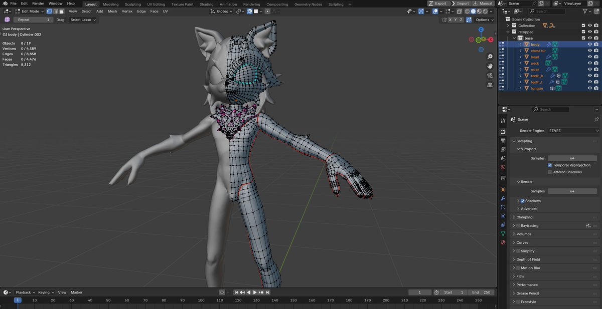 CoadaoModels's tweet image. Working on retopology. Wish me luck!
#wip #artmoots #3D #sonicOC #OC