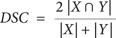 ojedavd's tweet photo. Su fórmula es:

Donde:
X = conjunto de píxeles predichos como positivos (segmentación del modelo)
Y = conjunto de píxeles reales como positivos (ground truth)
| X | = número de píxeles positivos en la predicción
| Y | = número de píxeles positivos en la verdad de terreno
| X ∩ Y | = número de píxeles correctamente clasificados como positivos (True Positives).