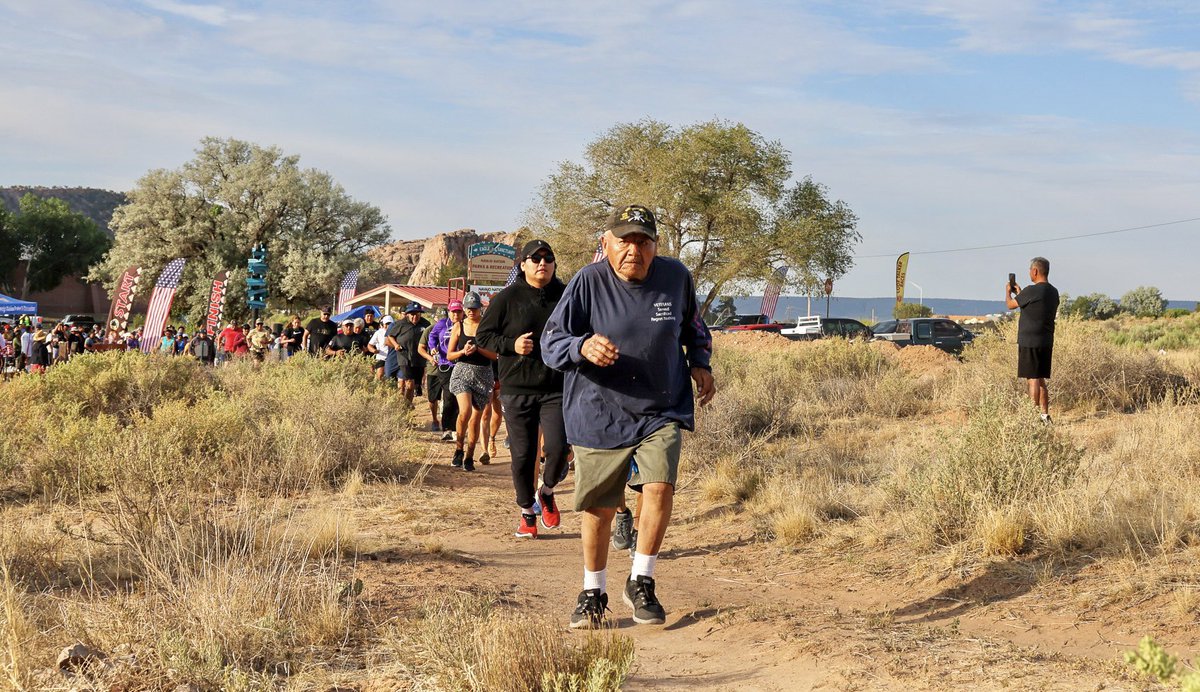 Navajo Nation President Buu Nygren (@buuvannygren) on Twitter photo ๐๐ถ๐ฐ๐ธ๐ถ๐ป๐ด ๐ข๐ณ๐ณ ๐ก๐ฎ๐๐ฎ๐ท๐ผ ๐๐ผ๐ฑ๐ฒ ๐ง๐ฎ๐น๐ธ๐ฒ๐ฟ๐ ๐๐ฎ๐ ๐๐ถ๐๐ต ๐ฃ๐๐ฟ๐ฝ๐ผ๐๐ฒ ๐ฎ๐ป๐ฑ ๐ฃ๐ฟ๐ถ๐ฑ๐ฒ
This morning, I had the honor of joining Navajo YES and over a hundred community members for a heart racing two-mile run and walk to begin our Navajo Code Talkers Day ๐๐ถ๐ฐ๐ธ๐ถ๐ป๐ด ๐ข๐ณ๐ณ ๐ก๐ฎ๐๐ฎ๐ท๐ผ ๐๐ผ๐ฑ๐ฒ ๐ง๐ฎ๐น๐ธ๐ฒ๐ฟ๐ ๐๐ฎ๐ ๐๐ถ๐๐ต ๐ฃ๐๐ฟ๐ฝ๐ผ๐๐ฒ ๐ฎ๐ป๐ฑ ๐ฃ๐ฟ๐ถ๐ฑ๐ฒ
This morning, I had the honor of joining Navajo YES and over a hundred community members for a heart racing two-mile run and walk to begin our Navajo Code Talkers Day