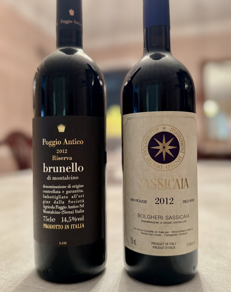 Epic Tuscan duel of the 2012s. A mixed vintage to be sure, but many of the great wines are superb. ⚔️