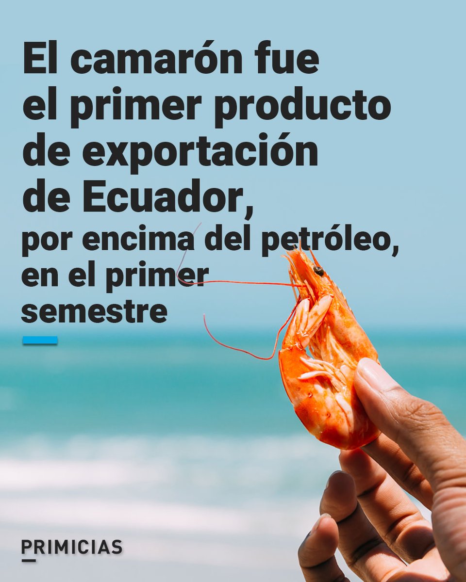 Primicias's tweet photo. Durante el primer semestre de 2025, las exportaciones de Ecuador alcanzaron un valor de USD 18.813 millones, un alza de 11% frente a igual período de 2024. https://t.co/YXf5KLFC4P https://t.co/PuXyU2TjIg