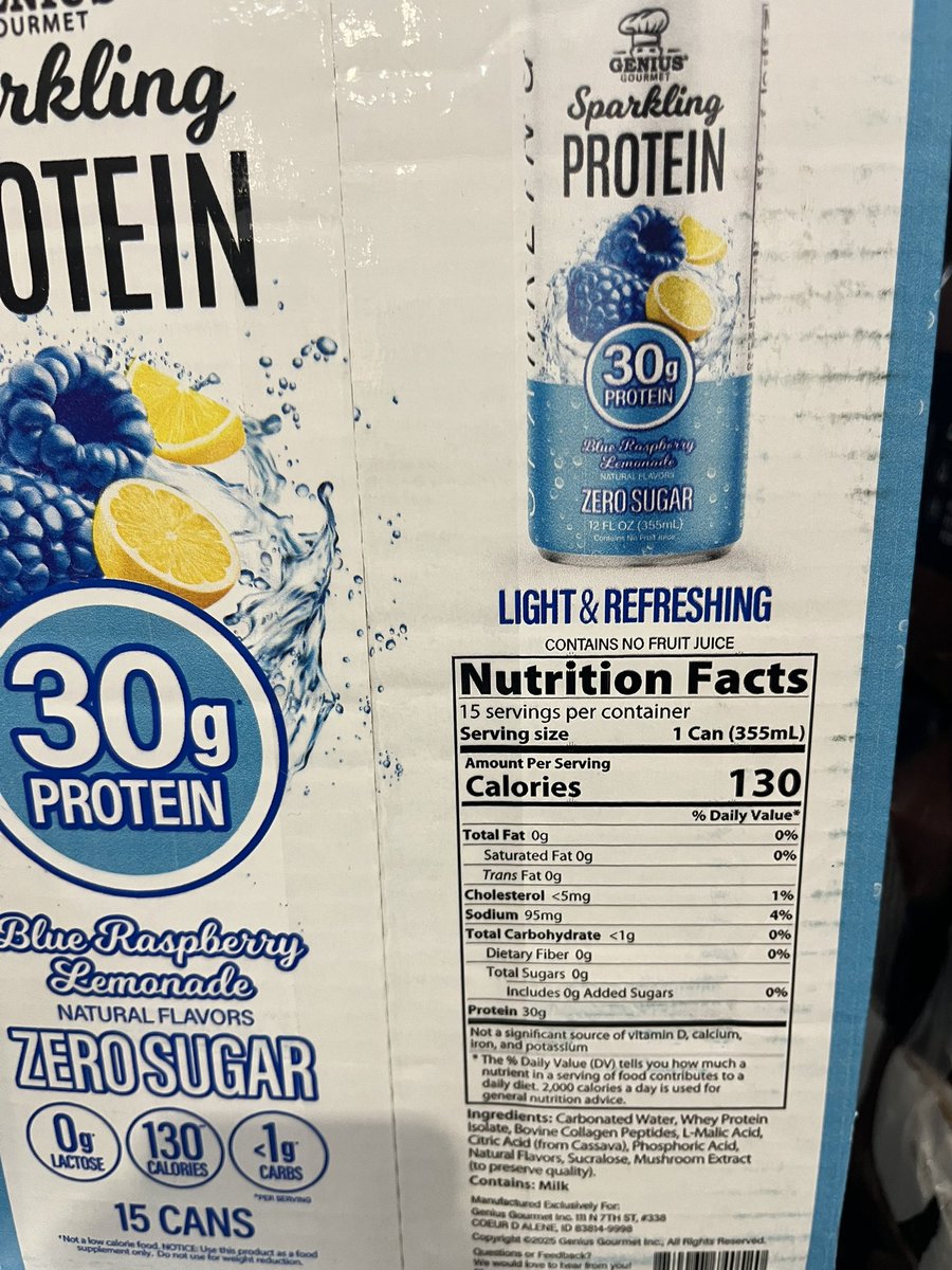 Costco Sparkling protein water and coffee. What’s next?