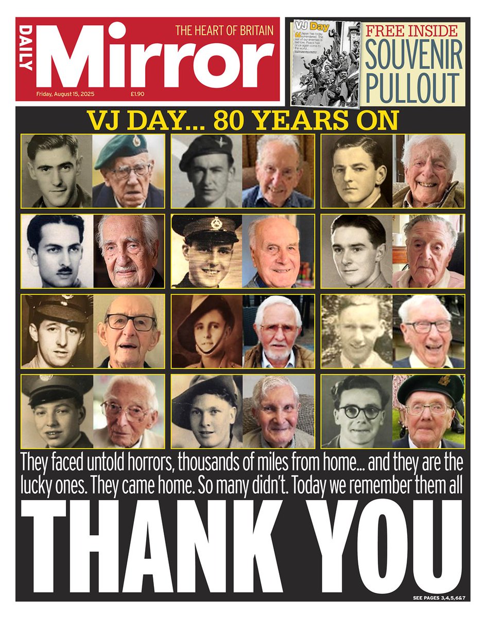 On this VJ Day, we honour the courage and sacrifice of those who fought for freedom during WWII. Their resilience secured peace for future generations. As we reflect, let us renew our commitment to unity and remembrance. 🇬🇧