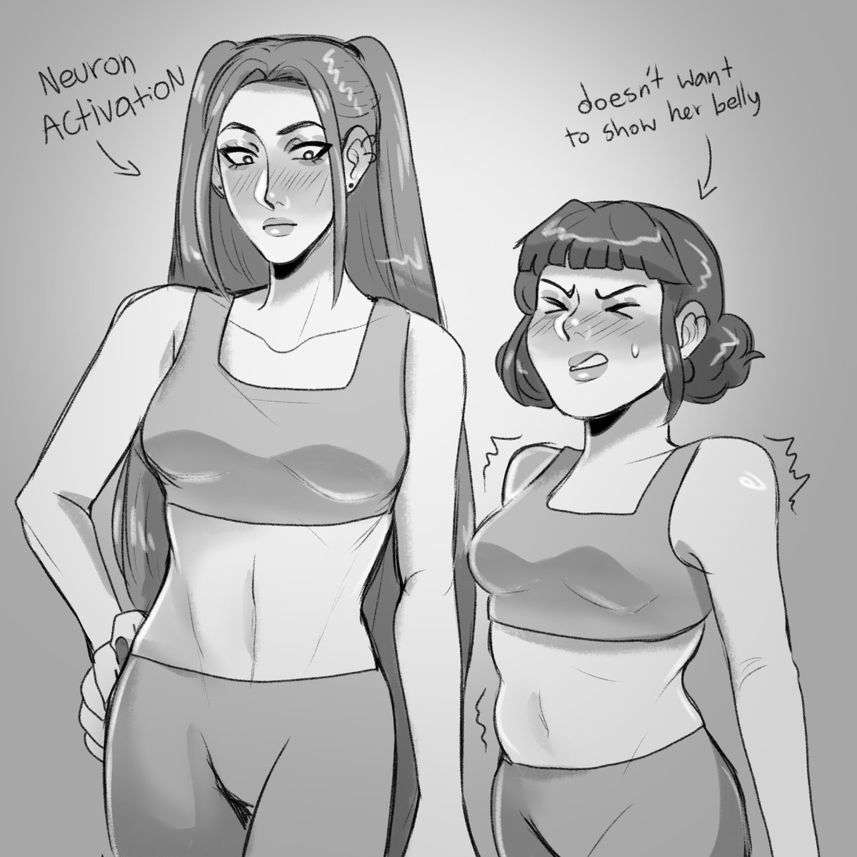 HEADCANON Rumi is muscular, more so in her demon form, Mira is tall and thin, and Zoey is a few pounds overweight 🤤
#KpopDemomHunters #polytrix