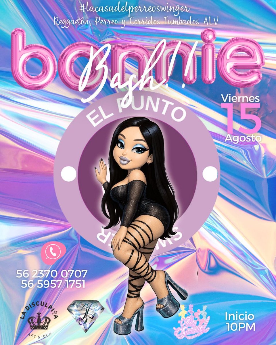 Elpunto_sw's tweet photo. 🎉CUMPLE #BONNIE
🗓️ VIERNES 15 DE AGOSTO
📍#LADISCULPITA AV. PATRIOTISMO CDMX
🎀🎁 @ViveSensual
💎👕🧢 @23chuckyJoe https://t.co/xqbSYeEbKC