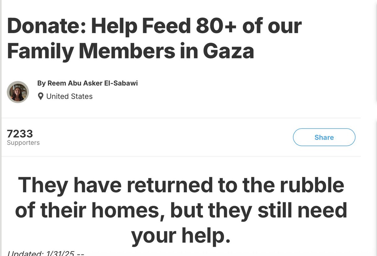 Food is finally trickling into Gaza after months of waiting.
But for the first time in 79 weeks, we have no funds to help our families buy it. 😰
We’ve survived this entire time on small donations—$10, $5. Please give whatever you can. Link below ⬇️