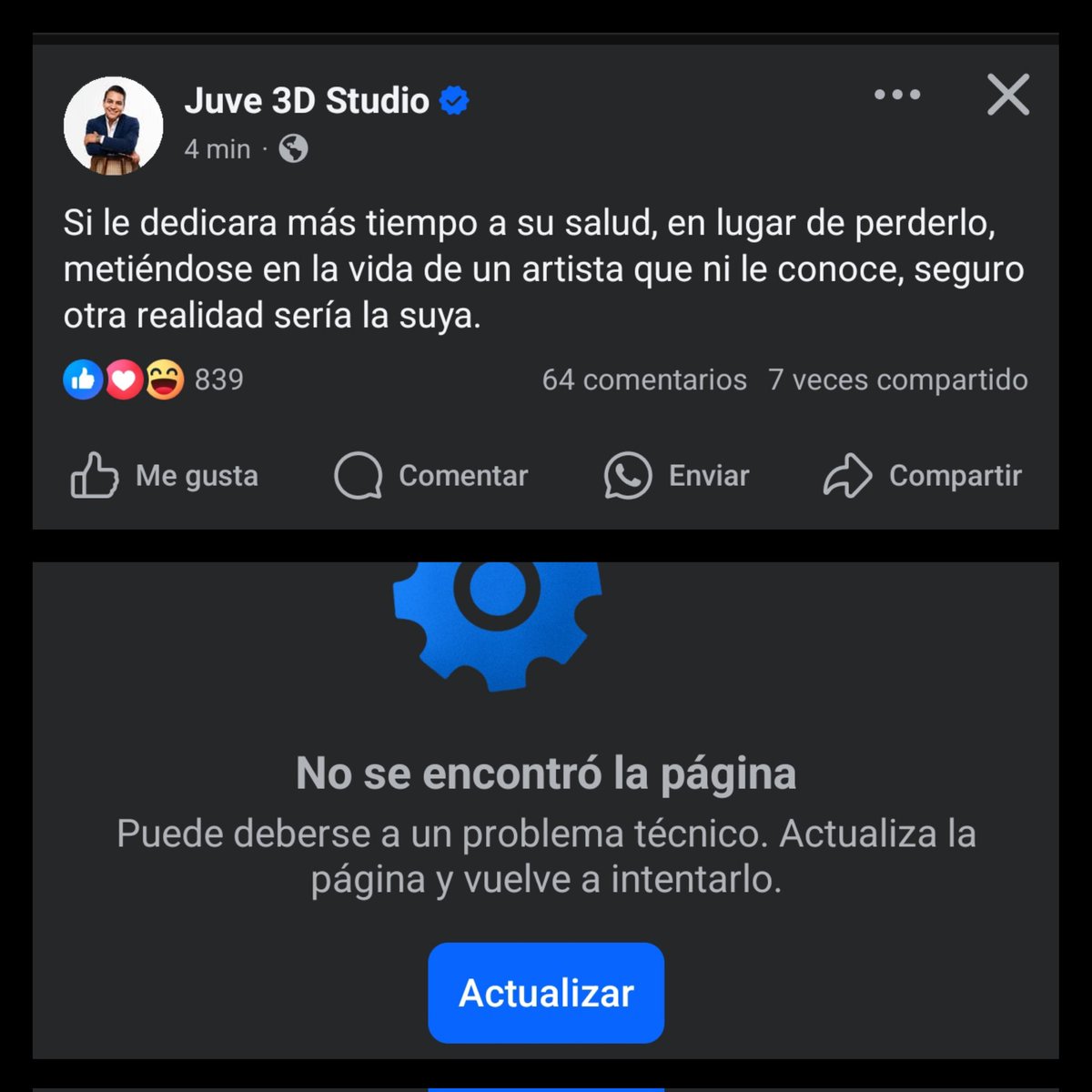 darkany18's tweet photo. @juve3dstudio que paso?? Le tuvo miedo a la funa???? #viralTiktok #funa #Tendencia https://t.co/xCvYXQnBOw