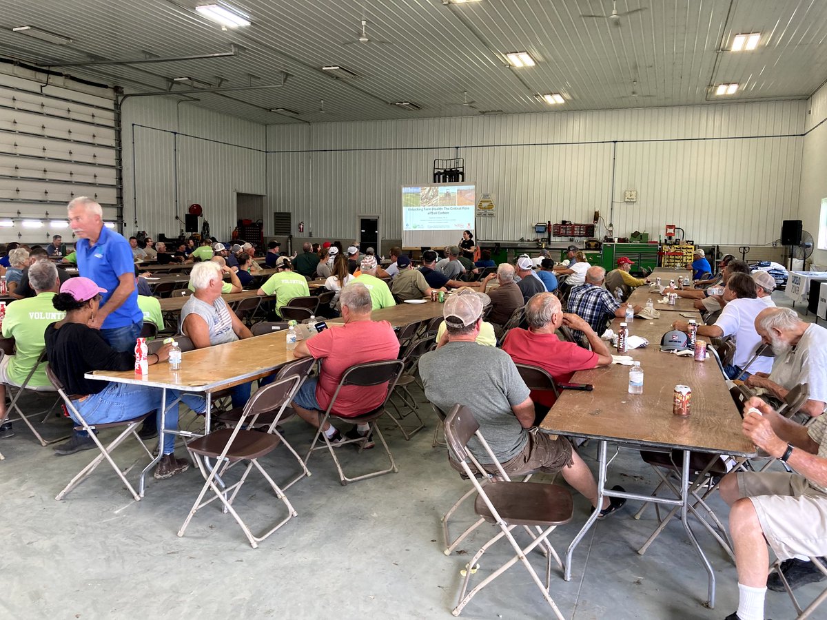 CaroCordovaEc's tweet photo. Big thanks to #CenterforExcellence &amp; #LenaweeConservationDistrict for organizing such a well-attended &amp; impactful event! 🌱 I had a great time meeting #MIfarmers, catching up with former @MSU @KBSLTER colleagues &amp; meeting new Extension Educators leading the way in #SoilHealth https://t.co/xXZ49kmy7i