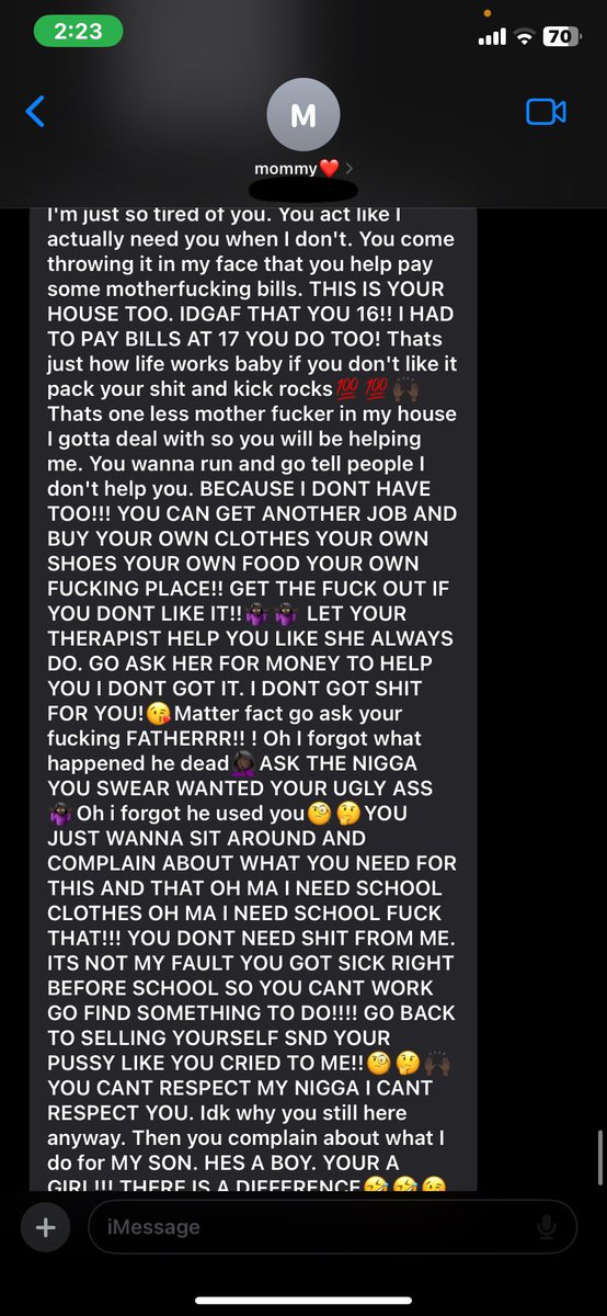 if 130 people could donate $1 i would be able to move with my brother to get away from my emotional abusive male centered mother. (ps: yes i have a job i’m just sick with covid right now which urgent care mistook as the flu) i also have to buy all of my school (1)