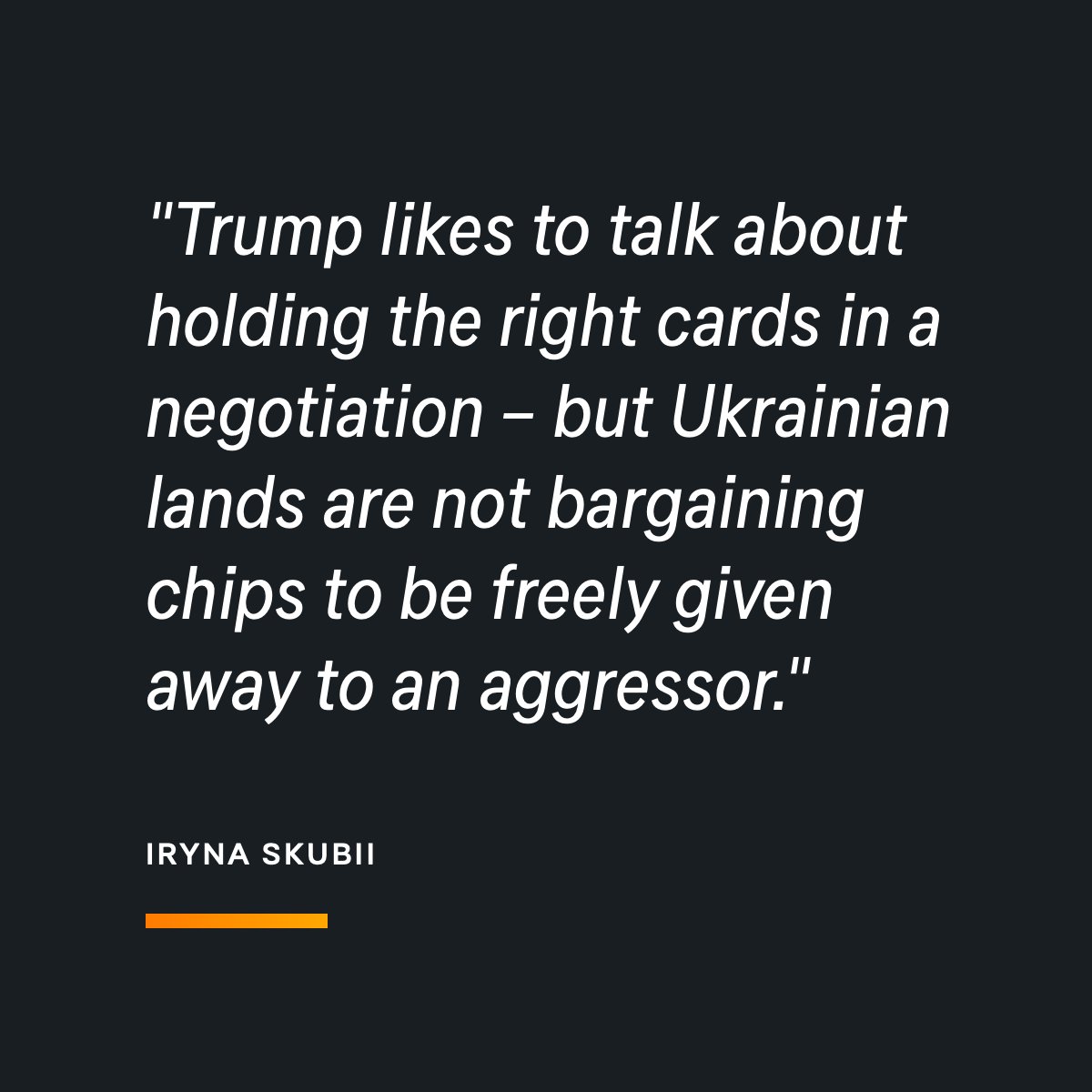 The Lowy Institute (@lowyinstitute) on Twitter photo Writing in The Interpreter <a href="/IrynaSkubii/">Iryna Skubii</a> suggests President Trump’s talk of a Ukraine–Russia “land swap” at the Alaska summit, risks legitimising Russian aggression, undermining Ukraine’s sovereignty, and deciding its future without its voice. Read here: 👉lowyinstitute.org/the-interprete… Writing in The Interpreter <a href="/IrynaSkubii/">Iryna Skubii</a> suggests President Trump’s talk of a Ukraine–Russia “land swap” at the Alaska summit, risks legitimising Russian aggression, undermining Ukraine’s sovereignty, and deciding its future without its voice. Read here: 👉lowyinstitute.org/the-interprete…