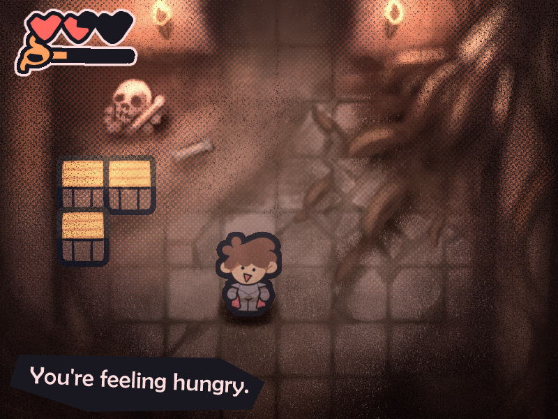 HunkyChunky5's tweet photo. I ran out of food items and I'm about to fight the boss I think I'm cooked https://t.co/kQic2FqJ1y