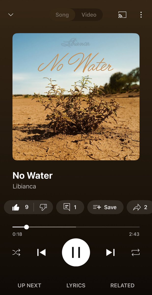 LibiancaBase's tweet image. The New Song by @iamlibianca titled #NoWater also available on YouTube Music 
Link: music.youtube.com/watch?v=wEUG_x… 

via @YouTubeMusic