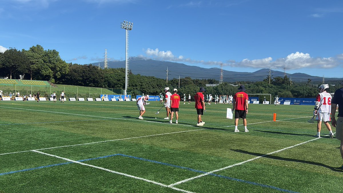 teddy jenner (@teddyjenner) on Twitter photo Less than 15 minutes before the opening game between China and Mexico in group D action.
Watch live on <a href="/WorldLacrosse/">World Lacrosse</a> TV. Less than 15 minutes before the opening game between China and Mexico in group D action.
Watch live on <a href="/WorldLacrosse/">World Lacrosse</a> TV.