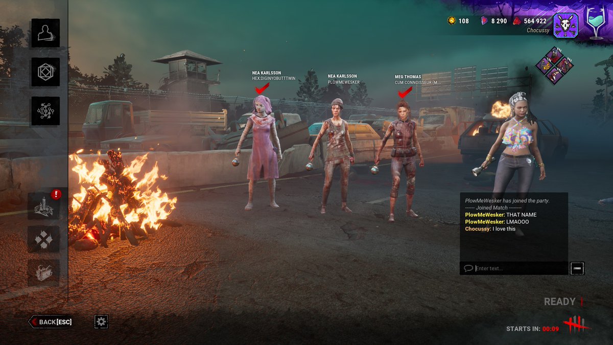 LrgChocoShake's tweet photo. This had me rolling on the damn floor today #dbdnames #DeadbyDaylight https://t.co/m1BOAOP2N8