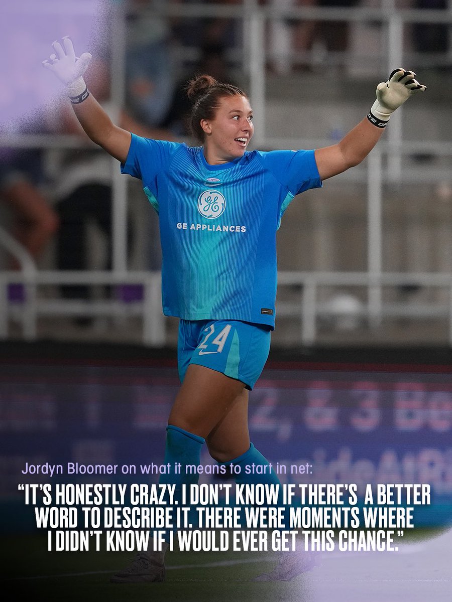 NWSL's tweet image. No moment too big for Jordyn Bloomer 💪 

From backup to big-time — Bloomer made her presence known with her passion and grit. 

Read More: bit.ly/45Bm6zS