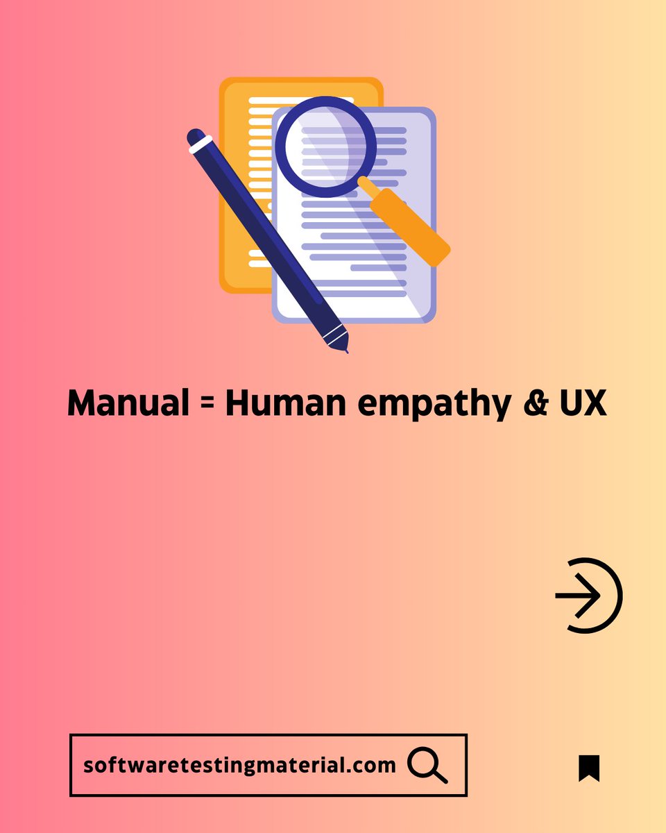 STMWebsite's tweet image. People say ‘Manual Testing is dead.’ Nope—it’s evolving.
Automation saves time, but only humans can test empathy, UX, and real-world scenarios.
#ManualTesting #AutomationTesting #QALife #TestingMindset