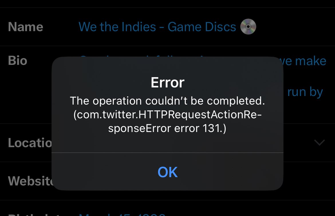 I want to add a cool 💿 emoji to my name but I’m getting a twitter error :(