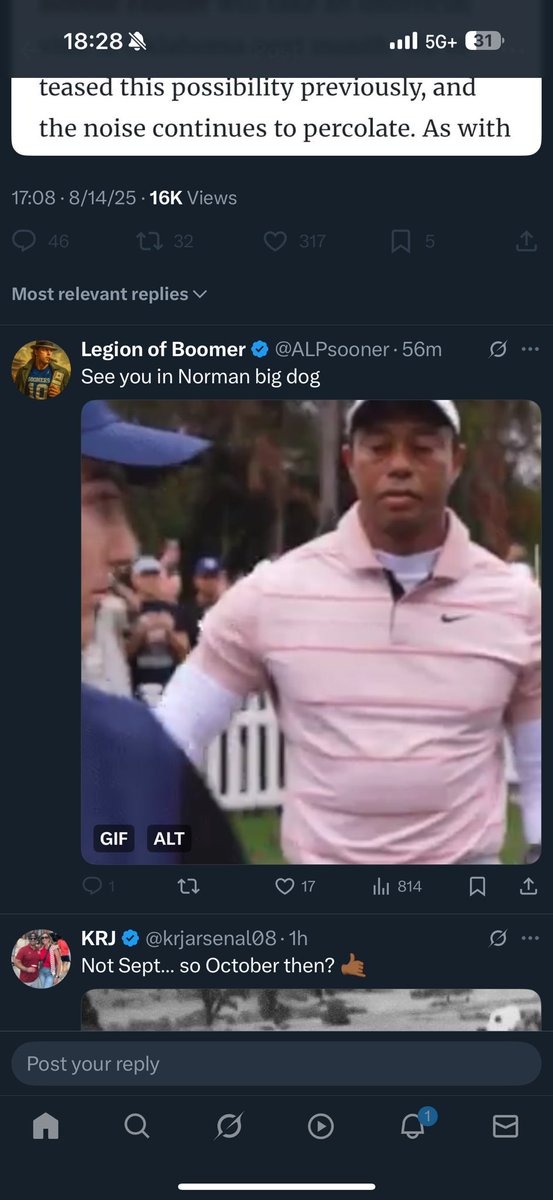 Dude blocked me for this wtf 😂 does that mean he’s not coming to Norman? 🤨