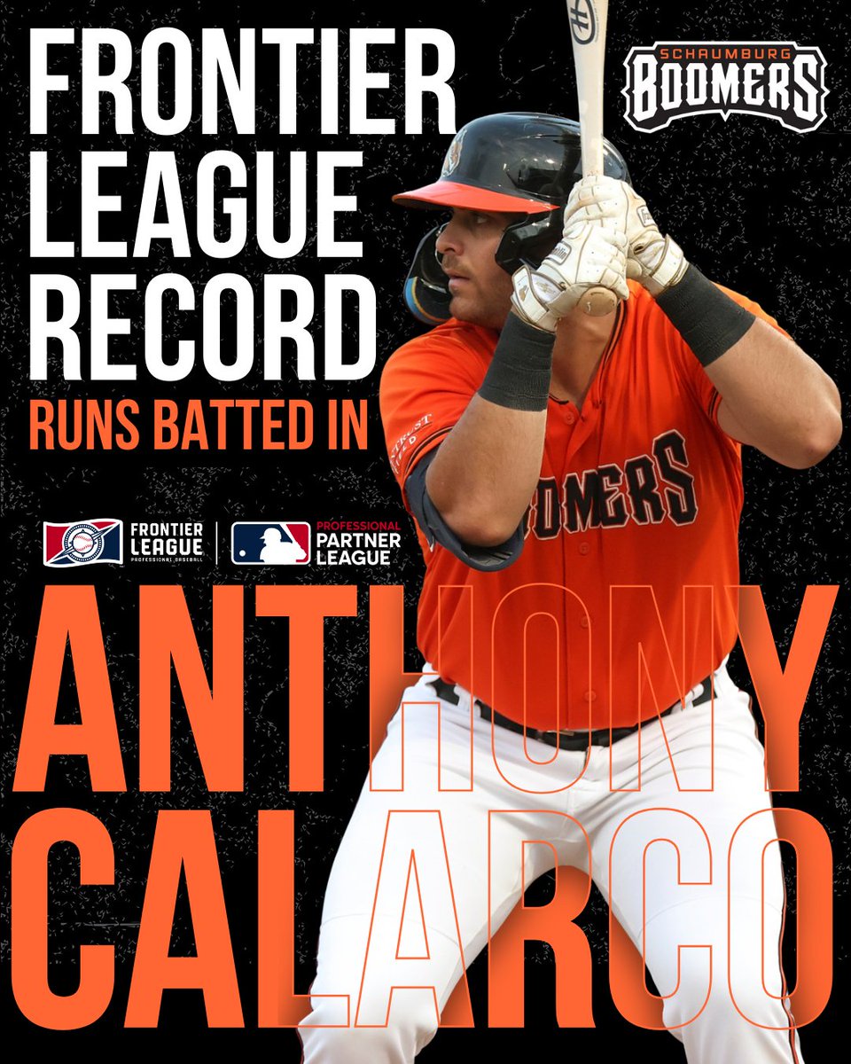 Move over Jose Vargas and Pete Pirman...There is a new <a href="/FLProBaseball/">Frontier League</a> RBI King!!!! A two-run homer from Anthony Calarco in the top of the 4th puts the Boomers ahead and sets the record!!!! 101 RBIs on the year!