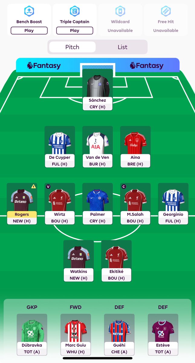 FplRat4's tweet photo. Gameweek 1

Wake up new draft

Squeeze in salah with the ultimate Liverpool attack 

#fpl https://t.co/f53zknhnma