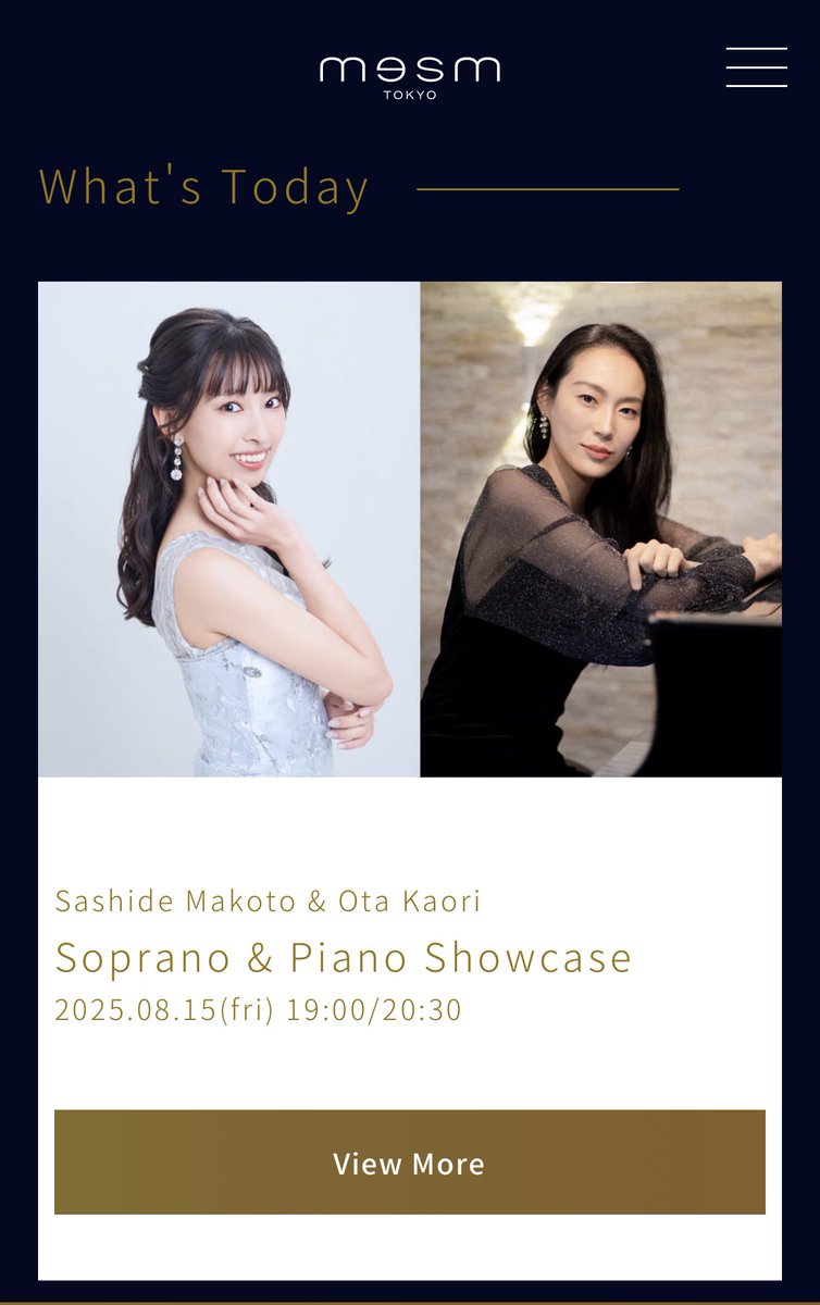 makotsu89's tweet photo. 今日はこちらです💁‍♀️🎶
夏曲たくさん歌います！

メズム東京　ショーケース
19:00/20:30

詳しくはこちら▼
https://t.co/C8X54RSj0g https://t.co/g0kSiKOnrL