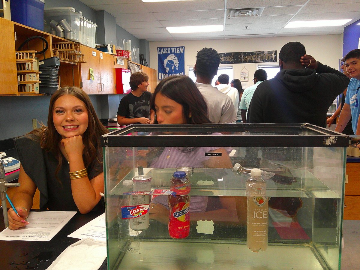 RBrewster14's tweet photo. DCAP Chemistry students are excited to get into Chemistry again.  Super excited about this year's Advanced Chemistry students.  Started our Welcome back activity today.  Shaking the cobwebs out. #ChemistryLearningVictories https://t.co/fCE34nKQmi