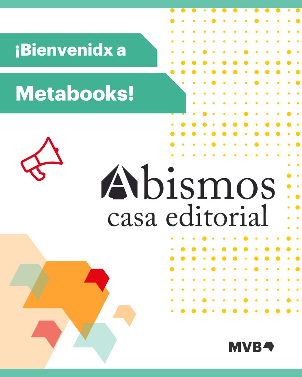 mvblatam's tweet photo. 🇲🇽 ¡Bienvenidos! 📚
@abismosed ya forma parte de esta gran aventura literaria. ✨
__
🇧🇷 Bem-vindos! 📚
A Abismos Casa Editorial agora faz parte desta grande aventura literária. ✨
#Editorial #Metabooks #Metadatos #CrecimientoEditorial https://t.co/MNu0GVcYLZ