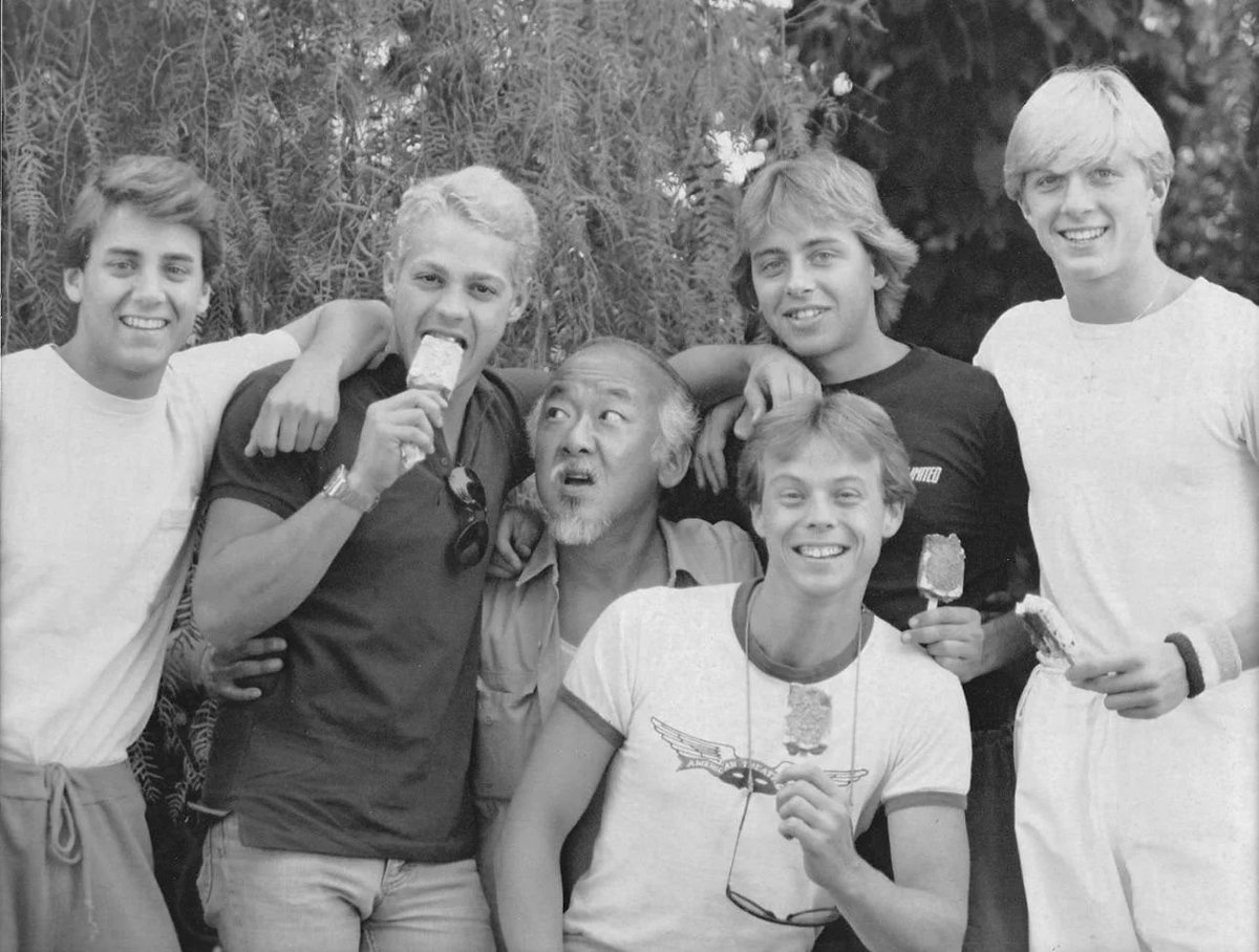 #CobraKai were the good guys in #KarateKid even Miyagi wanted to be part of the crew. 
#80s memories #1980s #JohnnyLawrence