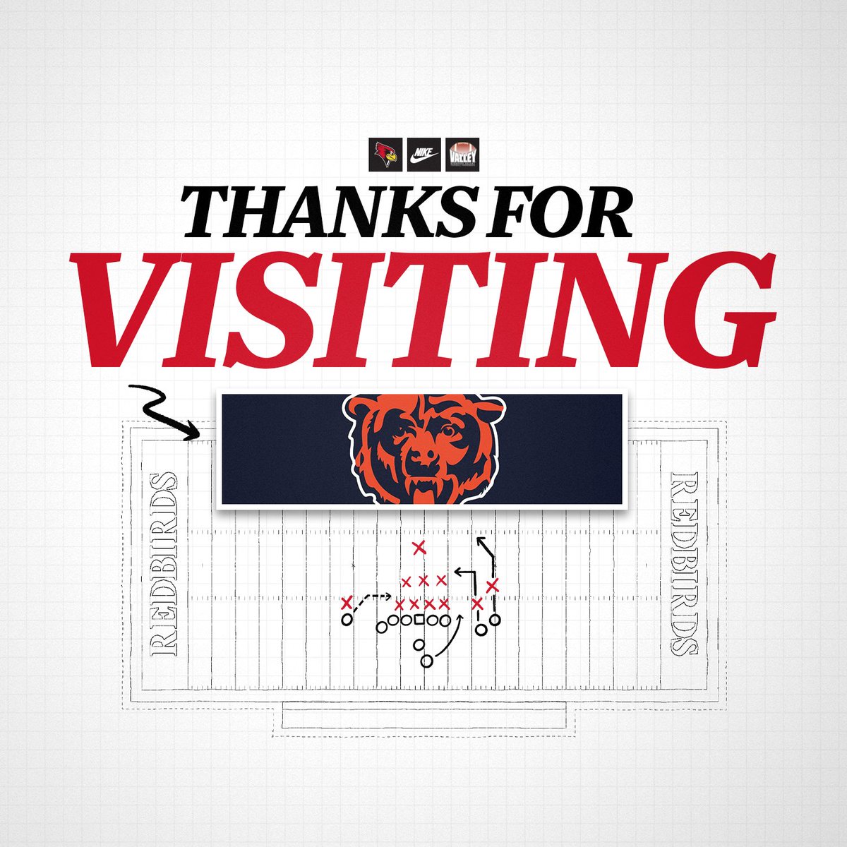 Appreciate the visit <a href="/ChicagoBears/">Chicago Bears</a> 🔥