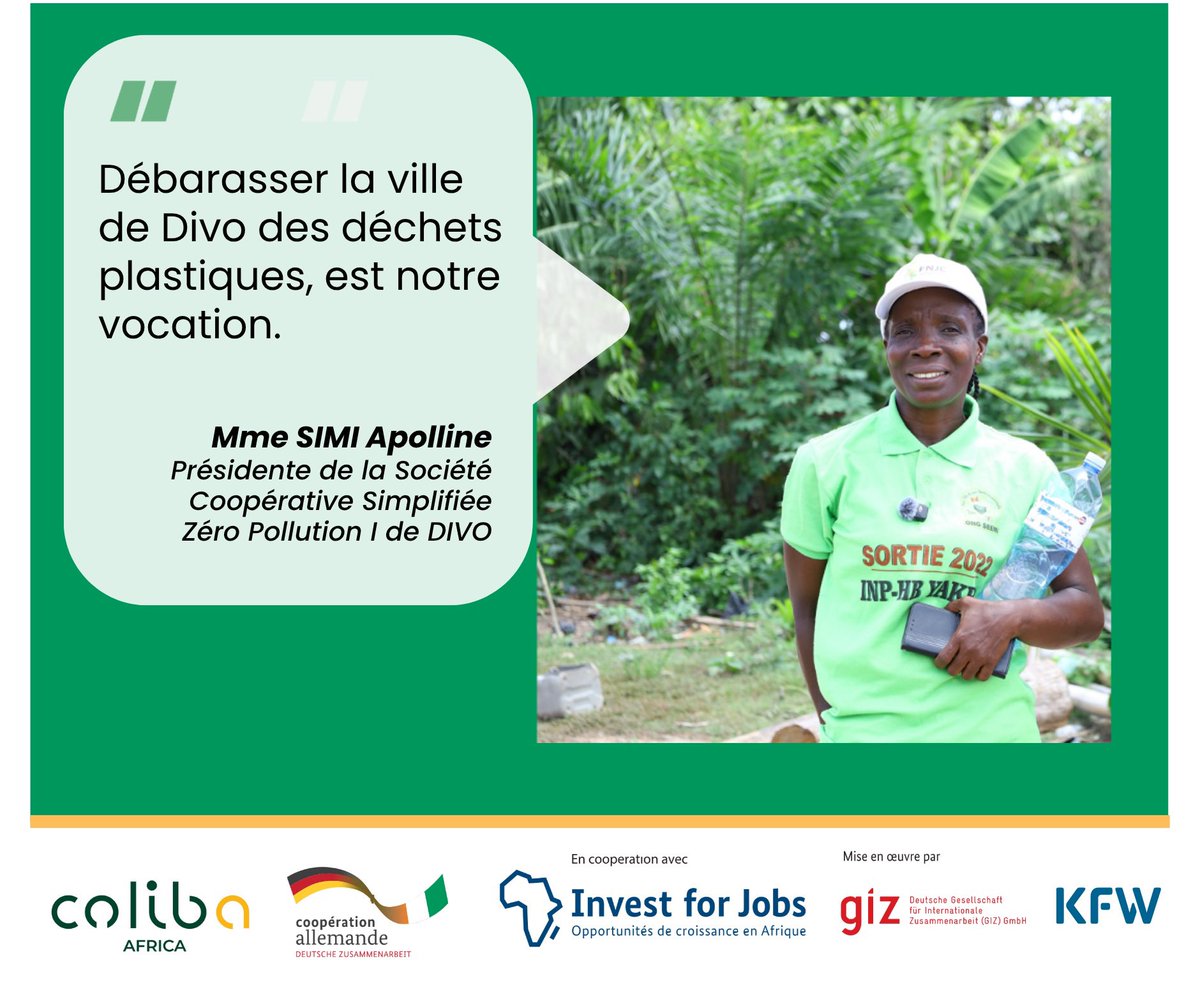 Témoignage / sensibilisation 
La sensibilisation des élèves à la pré collecte des déchets plastiques dans les établissements de Divo contribue au maintien d’un cadre de vie sain.

#ColibaAfrica #recyclerenAfrique #totalenergies #cotedivoirecirculaire #jecollecte #precollecte