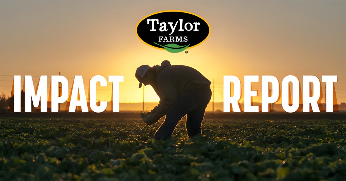 🌱 Taylor Farms Impact Report highlights sustainability achievements and community giving! 📊 
Visit ANUK with the link in bio for more.