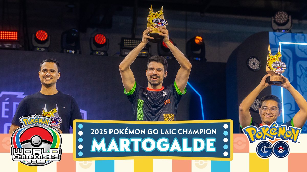 🔥MartoGalde lit up the Latin America International Championships with bold plays and brilliant strategy.

Now the question is...can he conquer the world stage?
🌍 Countdown to the Pokémon GO World Championships continues.

📅 Stay ready.

#PokemonWorlds #PokemonGO #GOBattle