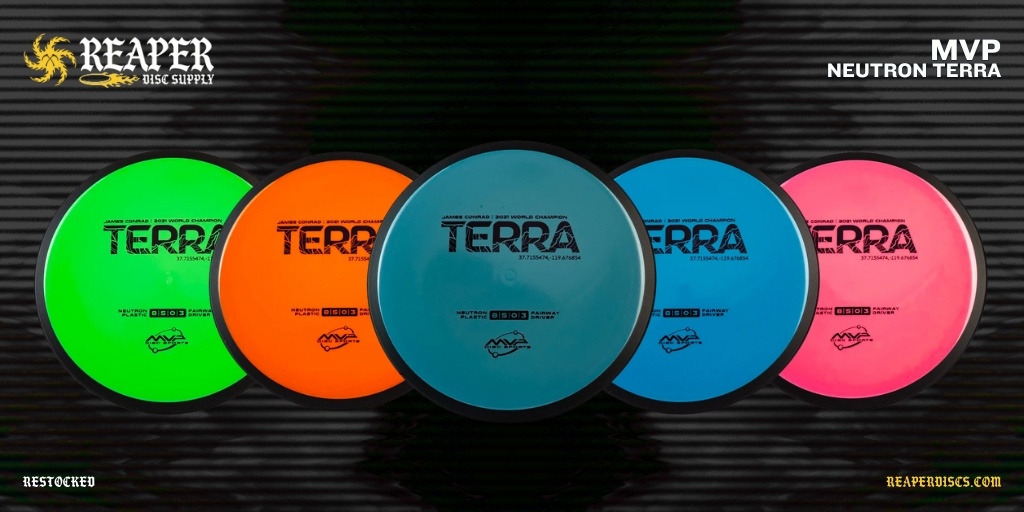 reaperdiscs's tweet photo. MVP Neutron Terra is stocked up! ✊ Superior design, robust grip, high-speed control. Your challenger in outperforming boundaries. See it, own it: https://t.co/zUIh2pCuuE 💥🚀 https://t.co/QtKUJIiD3M