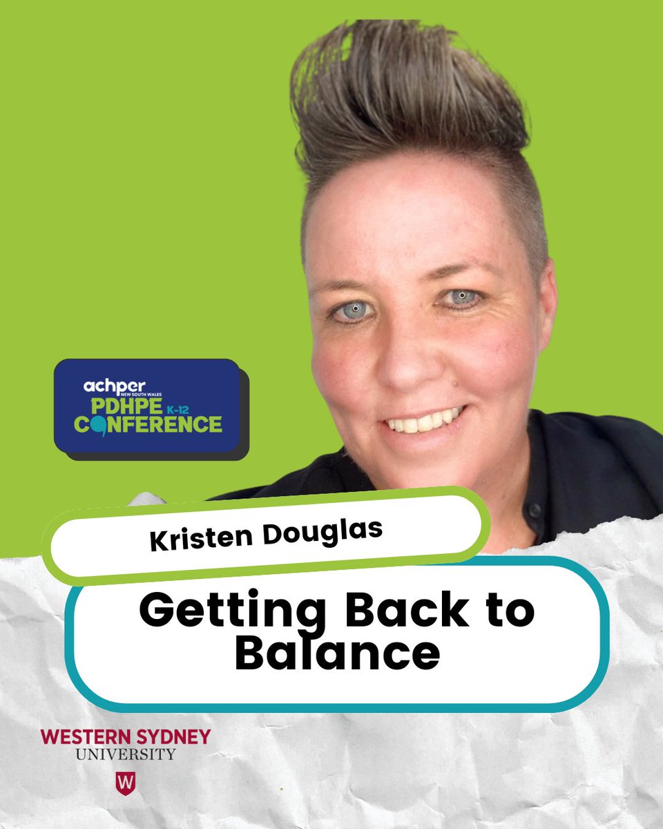 Feeling the pressure of school life in 2025? Kristen Douglas is here to help us get back to balance. 💬
ACHPER NSW K–12 Conference keynote: educator wellbeing, regulation, and realistic strategies.
🗓️ Nov 24–25 | WSU
🎟️ achpernsw.com.au/pdhpeconferenc…
#ACHPERNSW #TeacherWellbeing #PDHPE