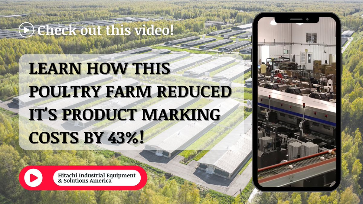 HitachiIndEquip's tweet image. A fourth-generation egg producer cracks the code on efficiency, eliminates carton waste, and ultimately boosts up time. Watch their story >>> youtube.com/watch?v=f5sgKe…
#MarkingAndCoding #HitachiMarkingSolutions #HitachiKnowledge #UX2 #inkjetprinting #egg #eggindustry #successstory