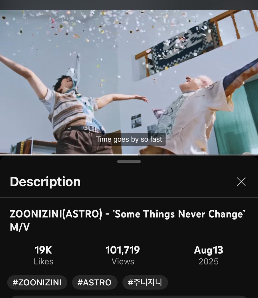 AstroBillboard's tweet photo. AROHA, we need to roll up! 

#Some_Things_Never_Change M/V is out and our boys gave us magic ✨ but the views are still low.

Let’s stream, replay, and share it EVERYWHERE so #ZOONIZINI gets the love they deserve. Every view counts!💜

🎥 https://t.co/1uTet6jufc

#ASTRO #아스트로 https://t.co/WP8RfJPeRa